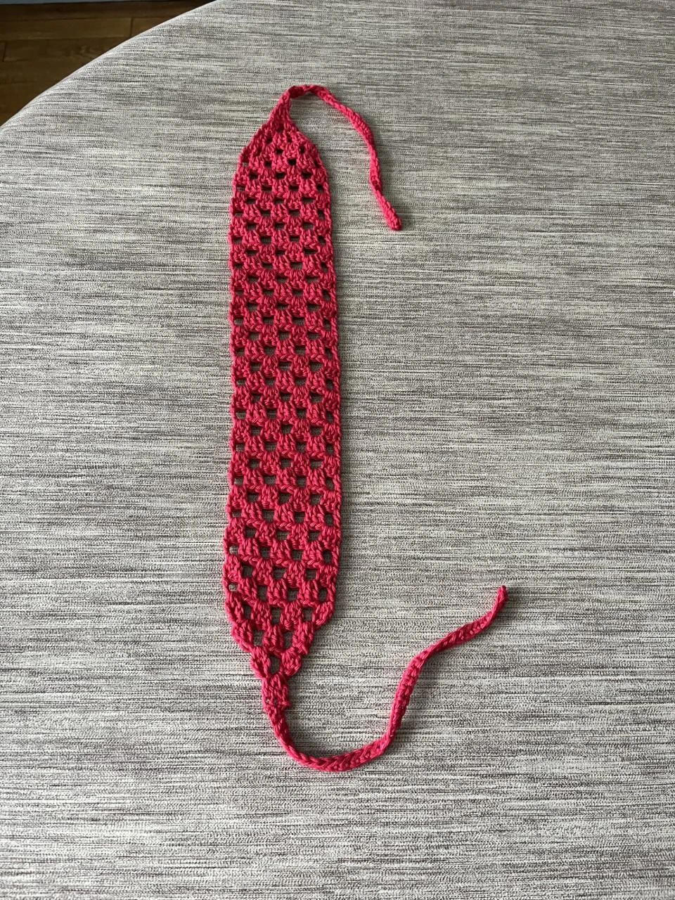Bandeau Serre tête Headband Stirnband Hoofdband Venda Coton Rouge Taille unique – photo 4